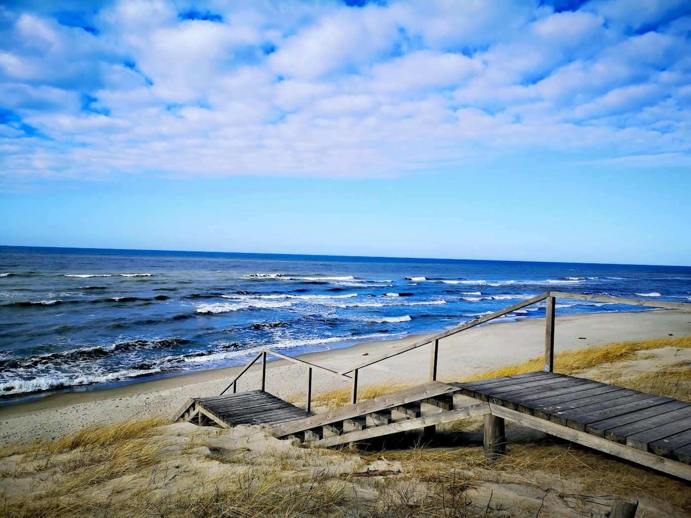 Baltic Sea boardwalk on the Curonian Spit